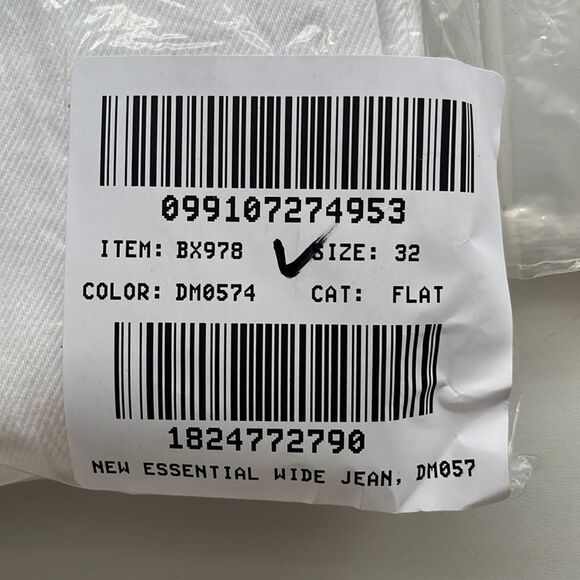 J Crew Wide-leg essential jean in white Womens‎ Size 32 - Picture 10 of 10